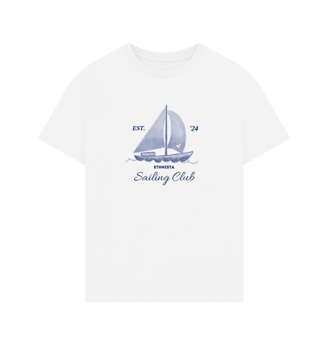 White 'Sailing Club' men's tee