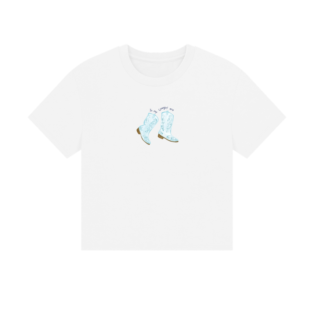 White 'In my cowgirl era' tee