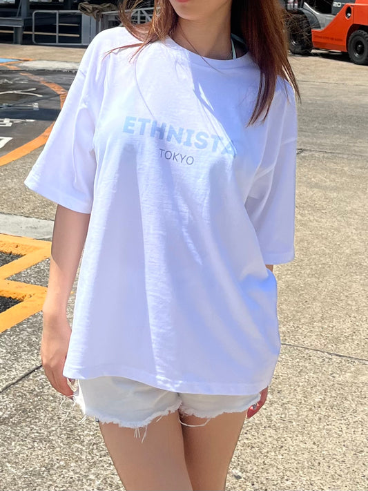 'ETHNISTA' tee (baby blue)